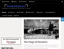 Tablet Screenshot of hoboken411.com